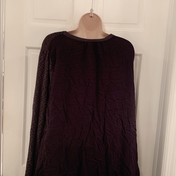 Anthropologie left of center dark gray long sleeve - Picture 7 of 9
